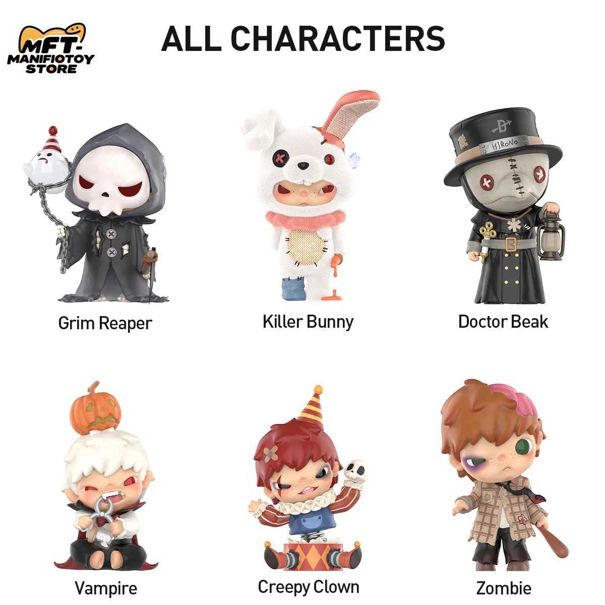 Hirono Monsters' Carnival Series Figures POP MART Blind Box Halloween Gift
