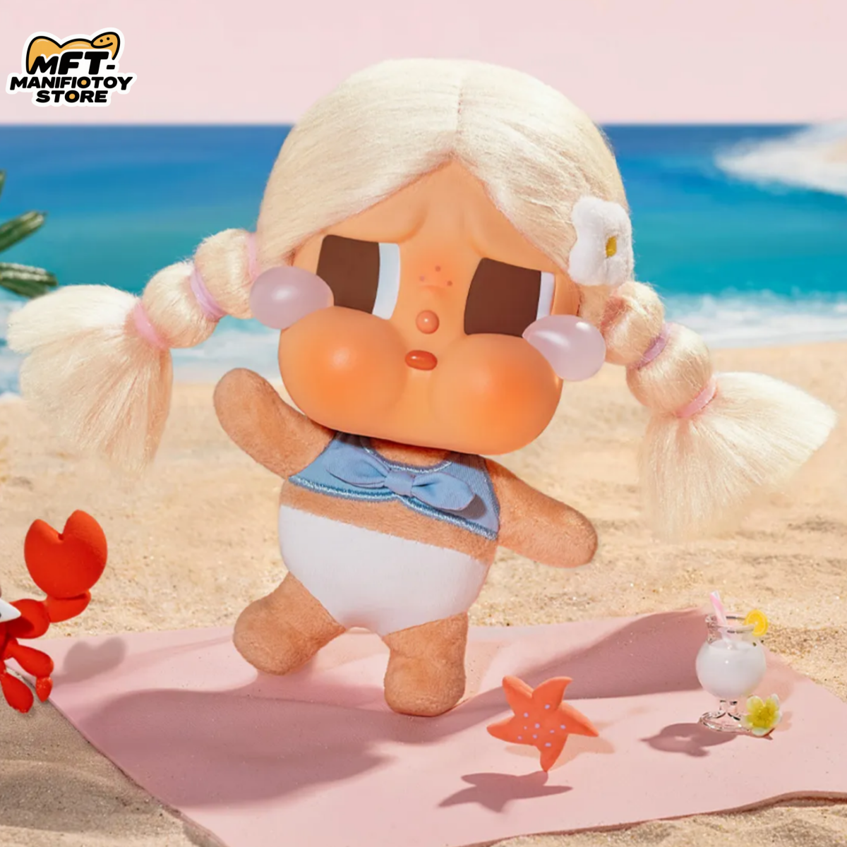 CRYBABY Vacation Mode On Series-Vinyl Plush Pendant Blind Box POP MART