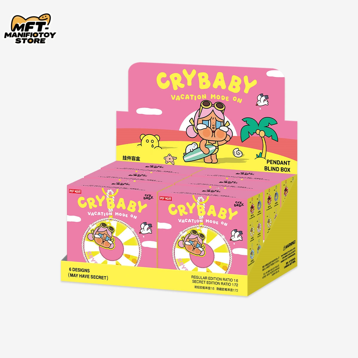 CRYBABY Vacation Mode On Series-Pendant Blind Box POP MART HOT